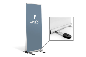 Roll-Up Duo Outdoor, System inkl. Druck